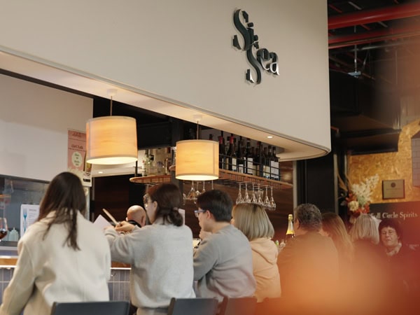 people dining at Si Sea in Adelaide Central Market