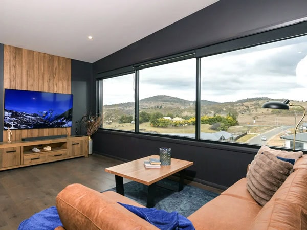a contemporary four-bedroom property with mountain views at Snowbell, Jindabyne