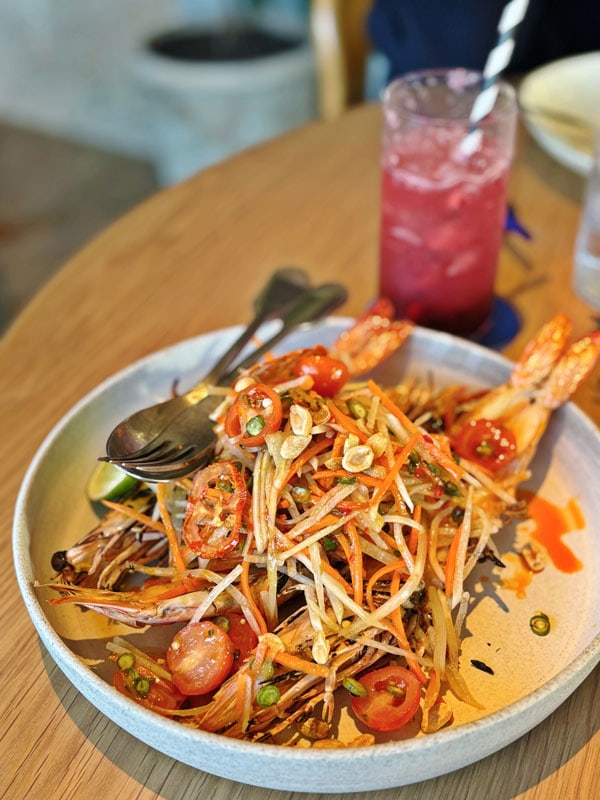 a Thai dish at the Bang, StandardX Melbourne