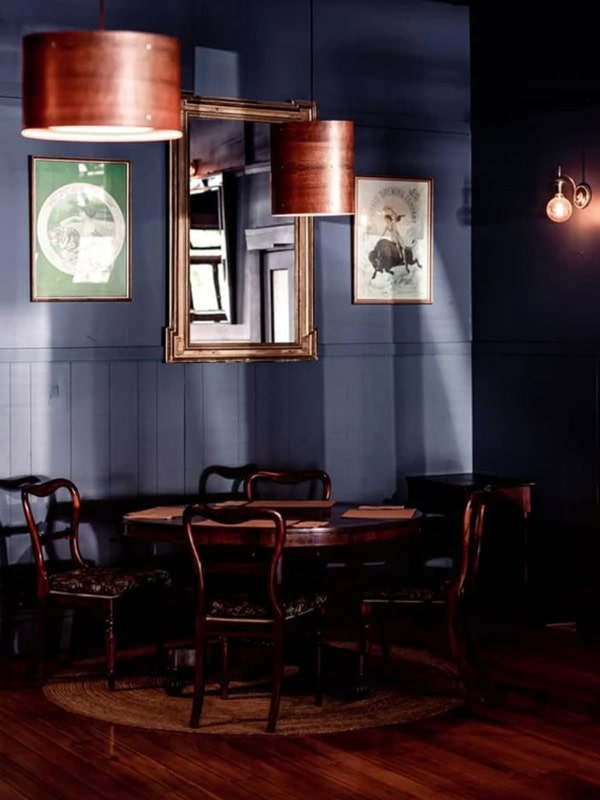 an antique pub styled interior at The Royal Oak Hotel