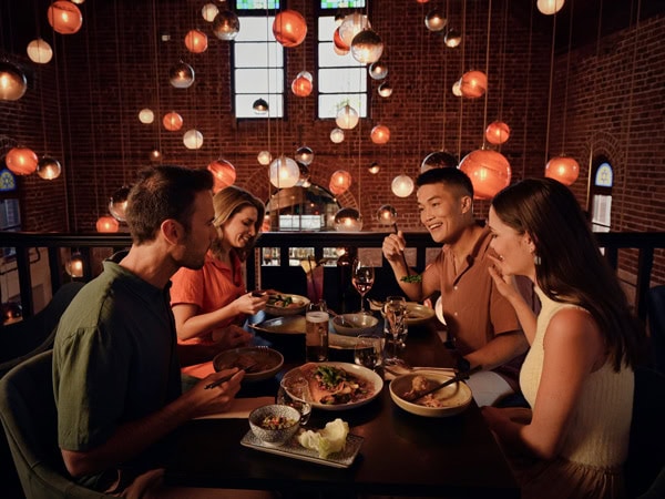 friends dining at Tonic & Ginger, Fremantle