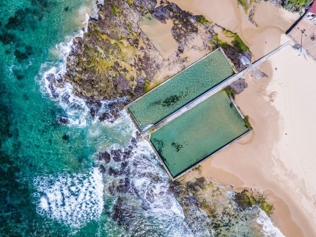 twin pools at Austinmer Beach