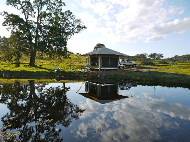 a glamping tent at Donnybrook Eco Retreat