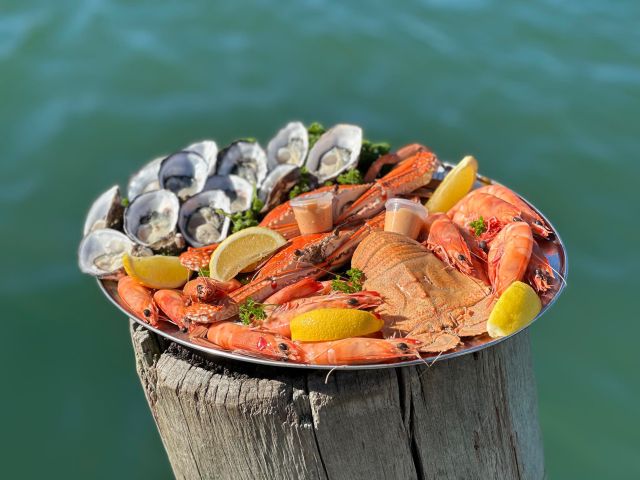 a seafood platter fresh from Mooloolaba Fish Market