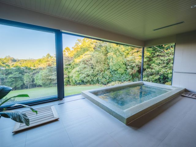 an indoor pool at Spicers Tamarind Retreat, Sunshine Coast