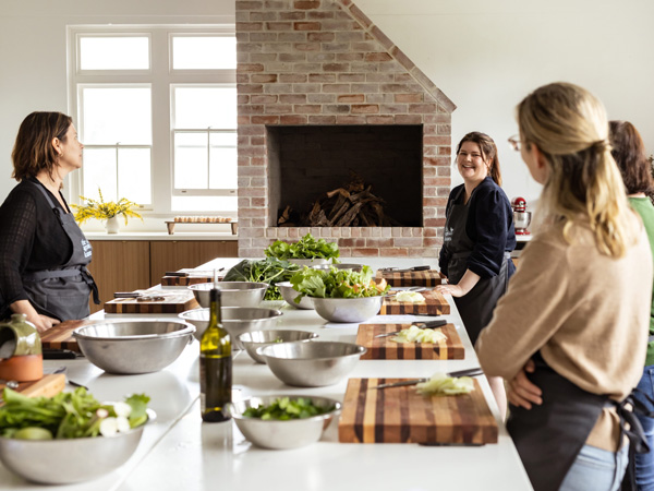 a cooking class at The Agrarian Kitchen, Hobart
