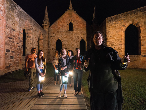 a ghost tour in Port Arthur Historic Site