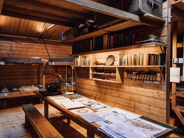 inside the Mawson’s Huts Replica Museum, Hobart