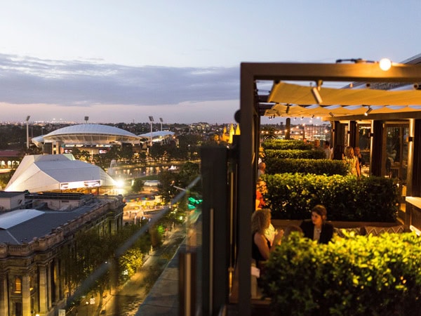 the rooftop views at 2KW, Adelaide