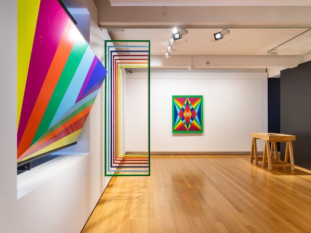 Installation view of 'Thinking into Being' at QUT Art Museum