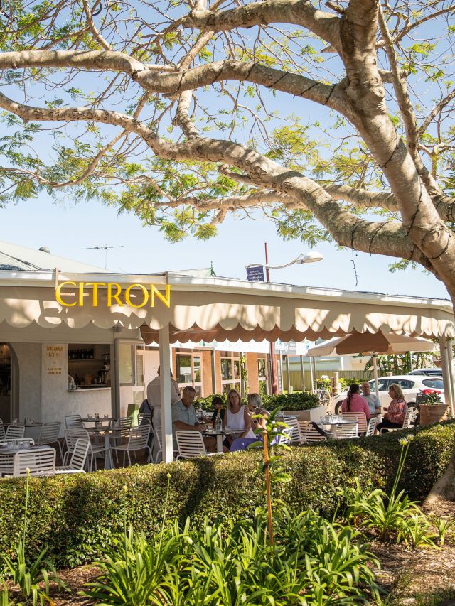the exterior of Citron Bayside, Brisbane cafe