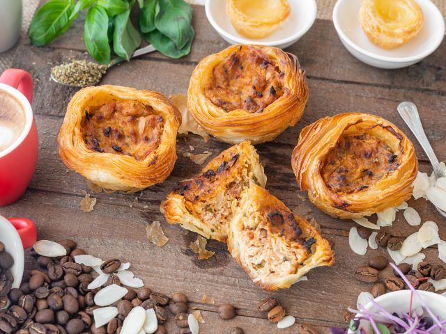 chicken and herb tart at Lisboa Caffé, Brisbane