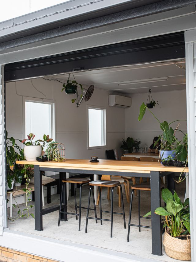 the cafe interior at Little Black Pug, Brisbane