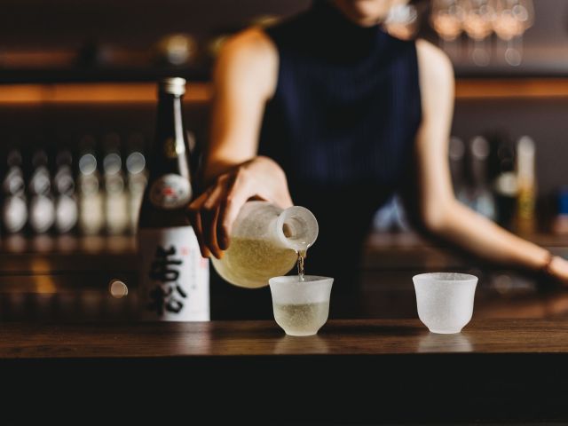 sake at Cicada Bar, Canberra