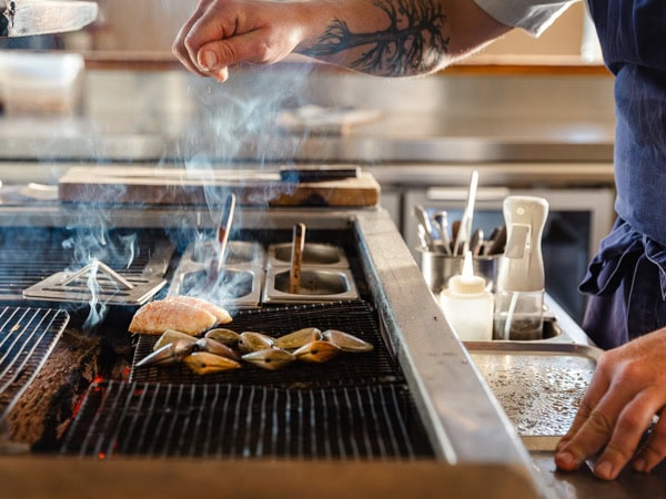 Chef cooking at Pipit in Pottsville