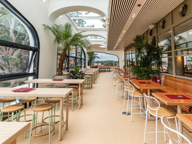 the dining area at The Terrace Cronulla, Parc Pavilion