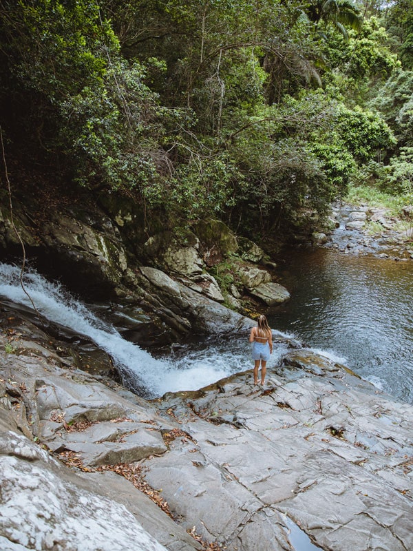 people soaking in Currumbin Rock Pools