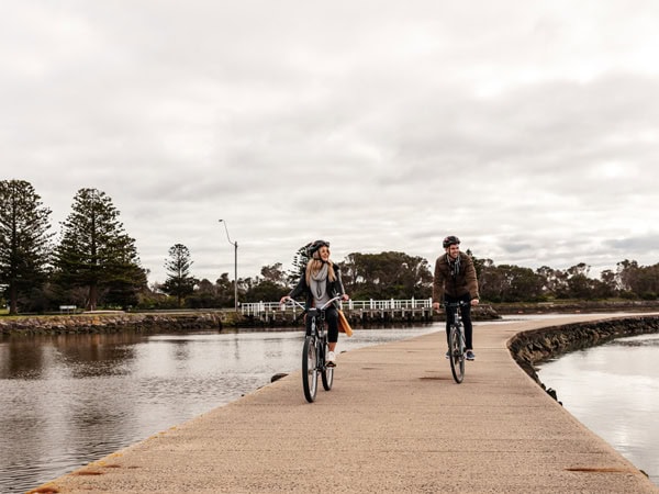 biking around Griffiths Island