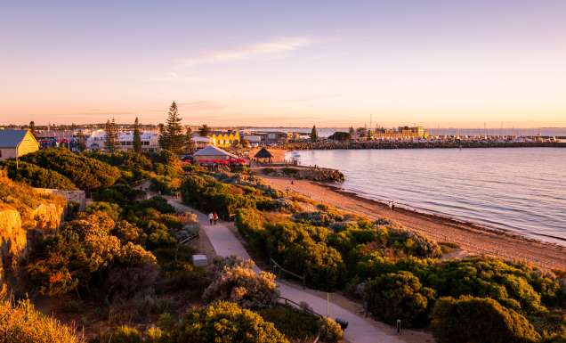 View Of Fremantle At Riverbank
