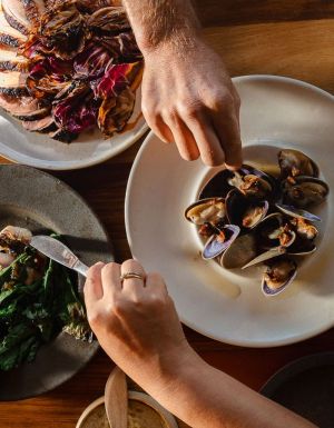 Series of dishes at Savour The Tweed festival in the Tweed