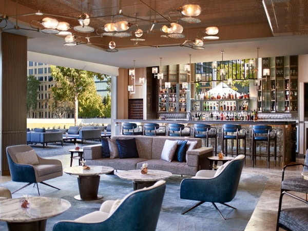 the Hearth lounge in Ritz Carlton Perth
