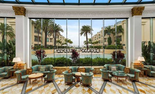 Le Jardin dining room at Palazzo Versace Imperial Hotel Gold Coast