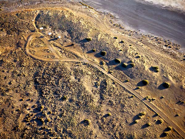Aerial view over Kati Thanda-Lake Eyre National Park