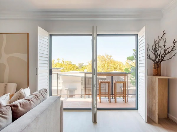 the living space at Kings Park Oasis, Perth