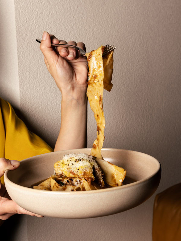 a homemade Pappardelle and wild boar ragù at Latteria, Adelaide