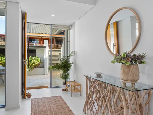 the interior details of Luxury coastal townhouse in Perth