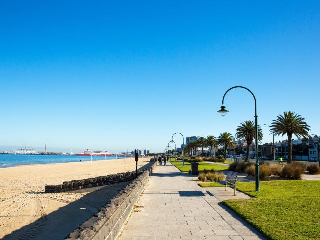 the Port Melbourne foreshore