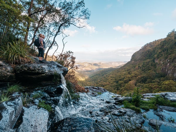 the Morans Falls in Lamington National Park