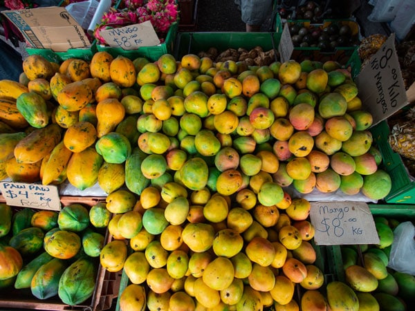 fresh fruits at Parap Markets