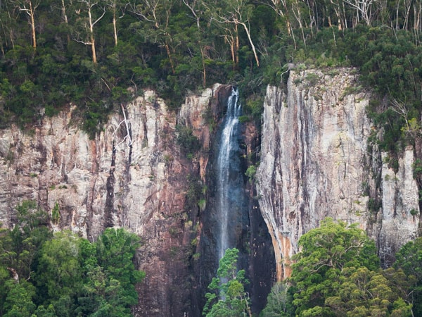 the Purling Brook Falls in Brisbane