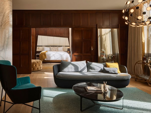 the living room interior of QT Sydney State Suite