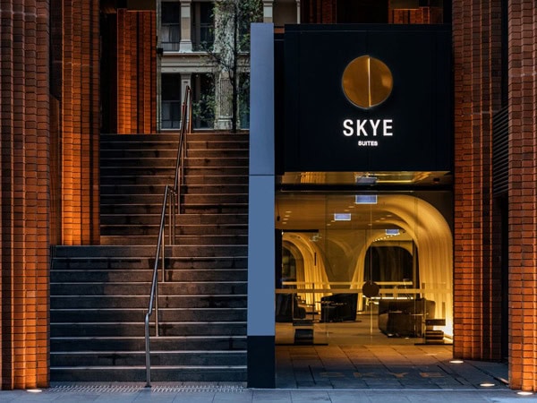 the interior of the SKYE Suites in Sydney