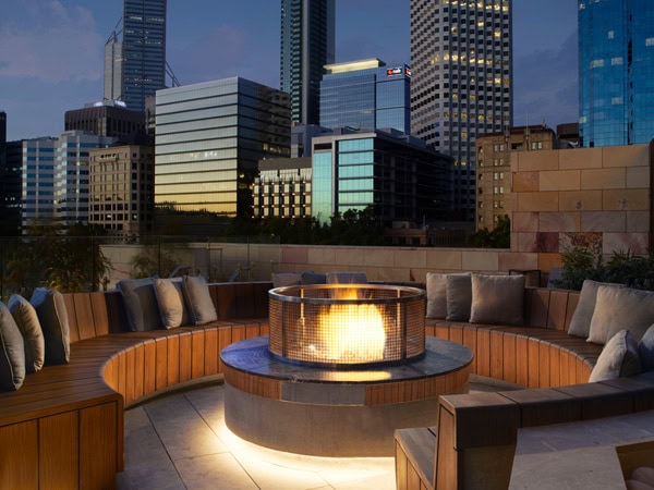 the open-air bar and lounge, Songbird, Ritz Carlton Perth