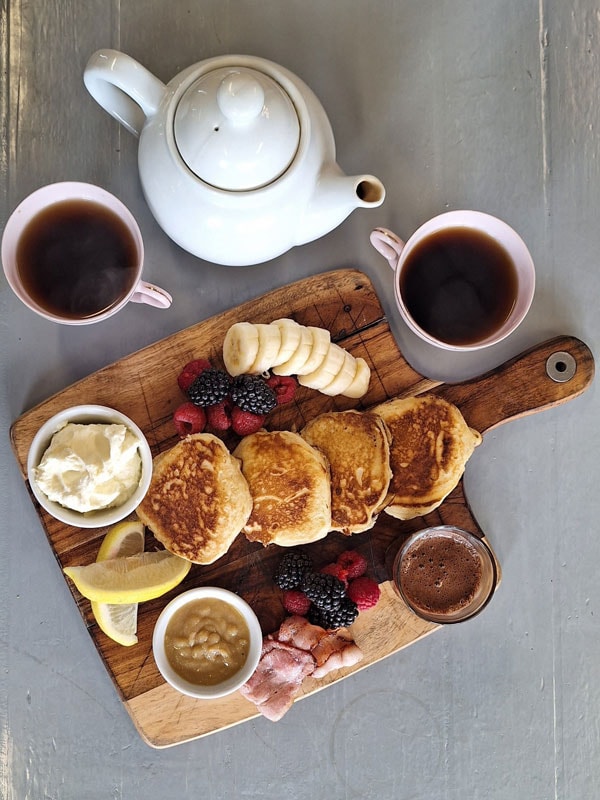 coffee and pastries at The Farmers Wife Harvest Cafe
