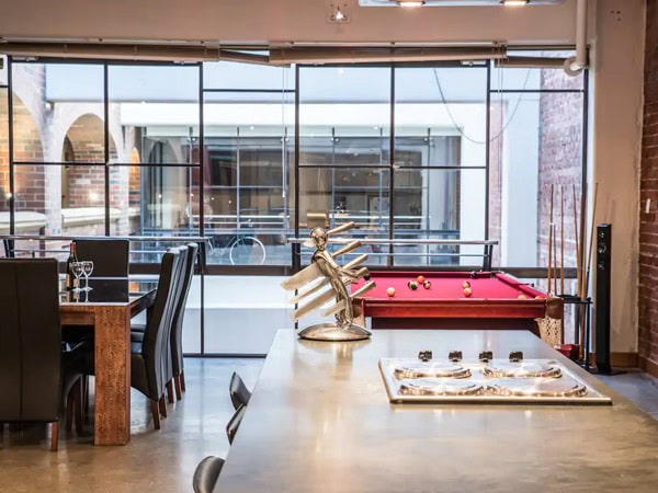 a look inside the upscale & polished loft in a heritage building in Perth