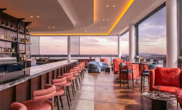 the rooftop bar at Astra, Gosford