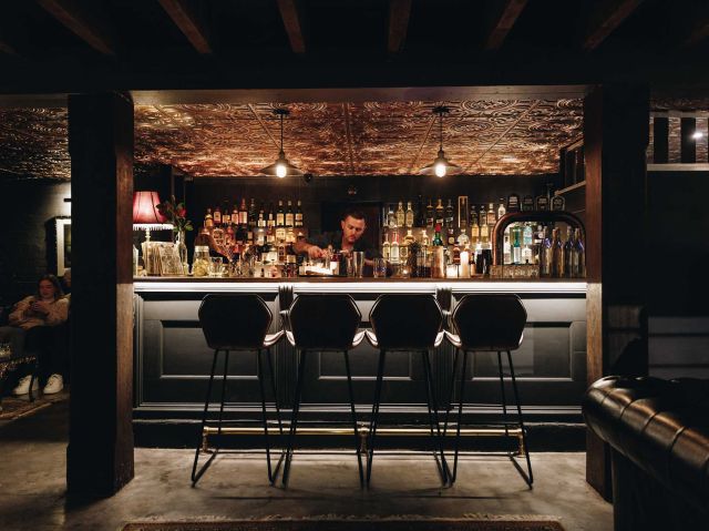 the dimly lit Jerry Sent Me bar in Wyong