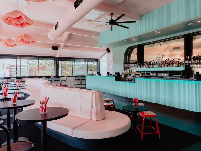 the bar interior of Maew Maew, Terrigal