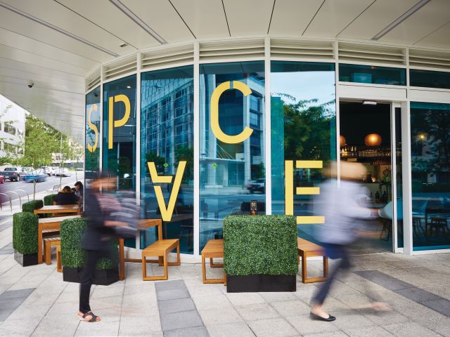 the exterior of Space Kitchen, Canberra