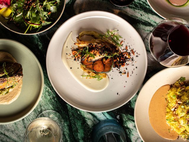 a full vegetarian menu at Monster Kitchen & Bar, Canberra