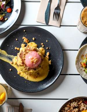 brunch at Little Oink