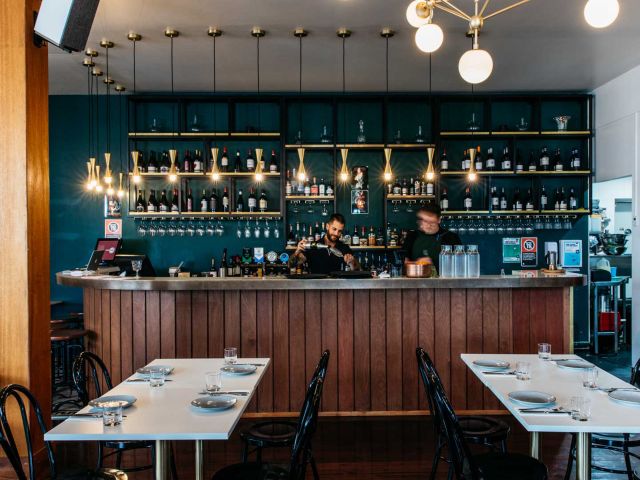 a speakeasy-style bar at Motel Mezza, Wyong