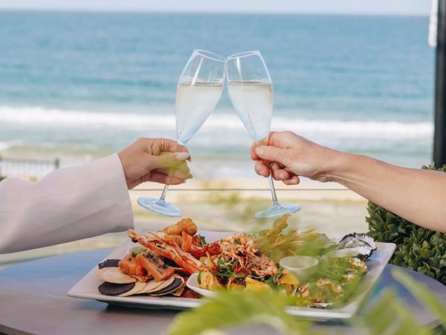 cocktails and seafood with ocean views at Swells, Terrigal