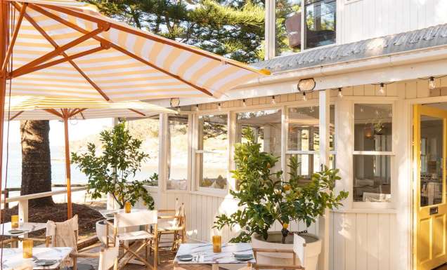 alfresco dining at Amalfi, Ettalong Beach