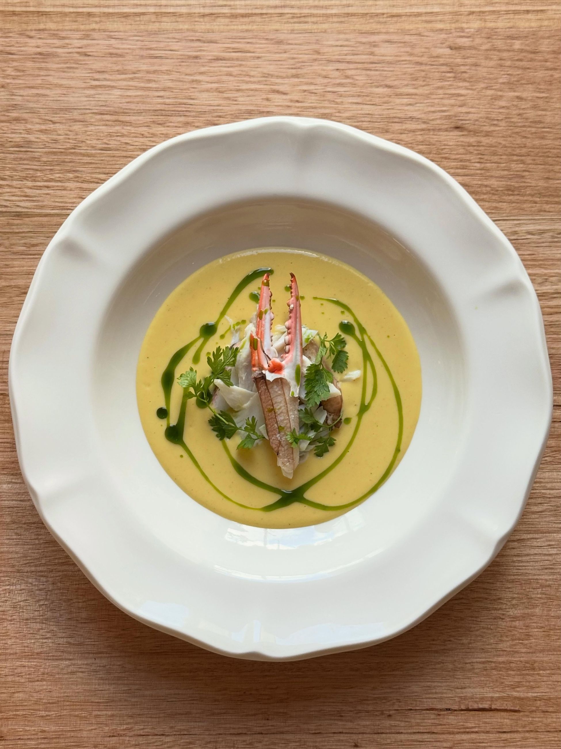 crab and sweet corn soup from Esmay