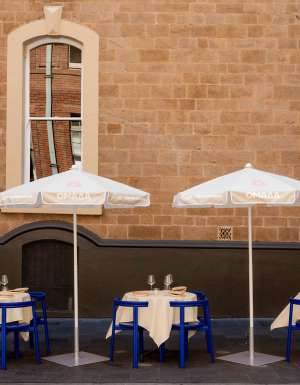 outdoor dining at OMADA Bar and Grill, Adelaide
